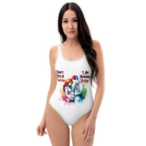 I Don't Need A Doctor I Am Married To One One-Piece Swimsuit