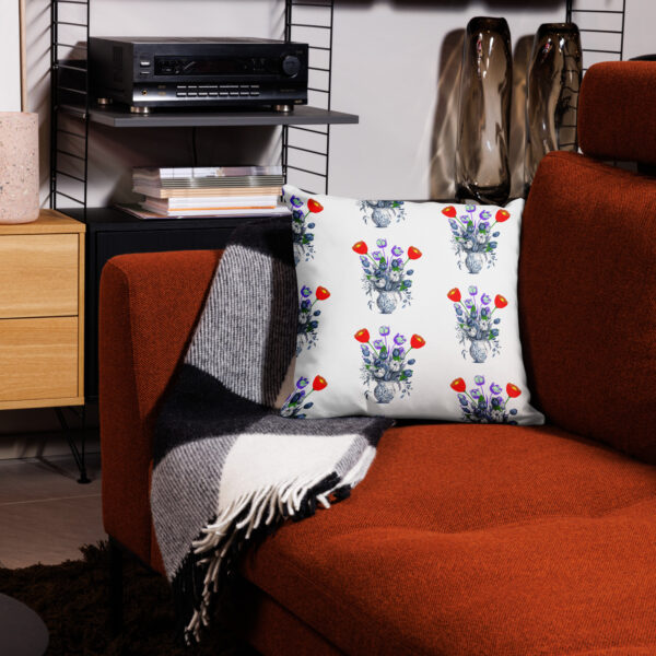 Tulips Flowers Premium Pillow Case - Image 2