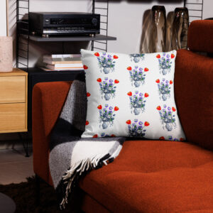 Tulips Flowers Premium Pillow Case