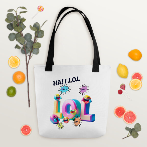 Ha! I LOL Tote bag - Image 4