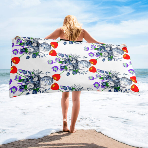 Tulips Flower Space Towel