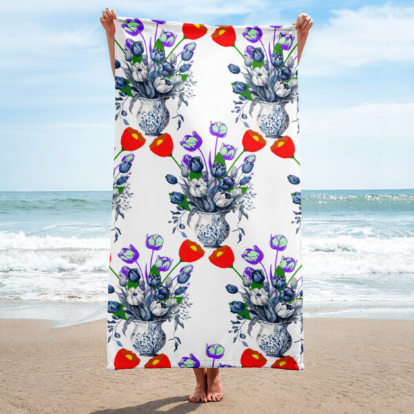 Tulips Flower Space Towel - Image 2