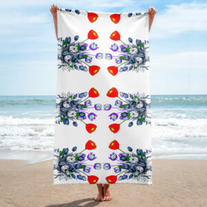 Tulips Flower Closeup Towel