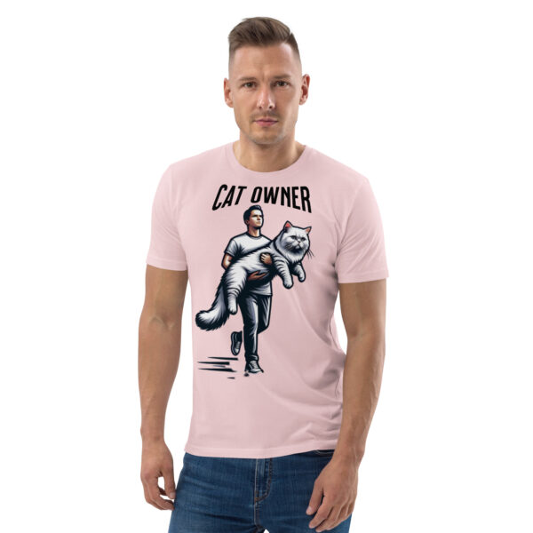 Cat Owner Unisex Organic Cotton T-Shirt - Image 8