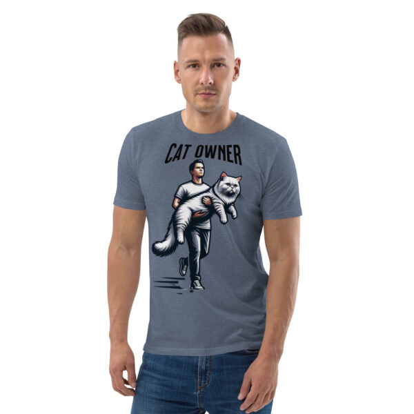 Cat Owner Unisex Organic Cotton T-Shirt - Image 4
