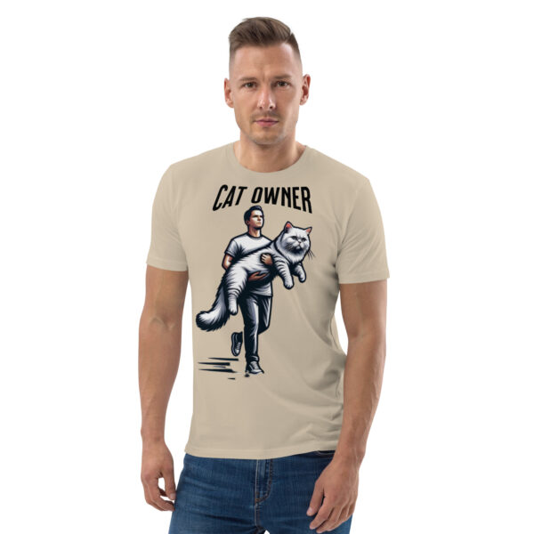 Cat Owner Unisex Organic Cotton T-Shirt - Image 6
