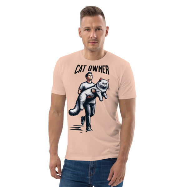 Cat Owner Unisex Organic Cotton T-Shirt - Image 7