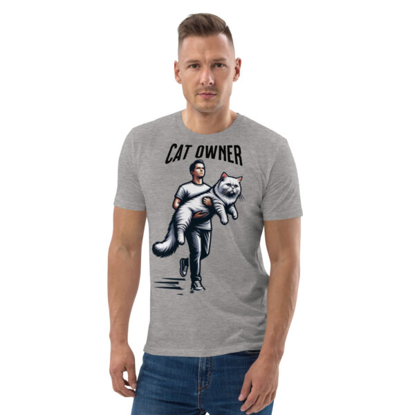 Cat Owner Unisex Organic Cotton T-Shirt - Image 5