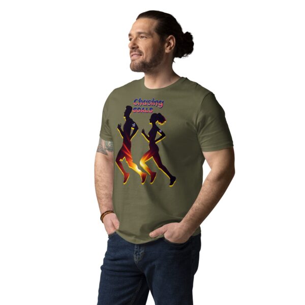 Chasing Goals Unisex Organic Cotton T-Shirt - Image 4