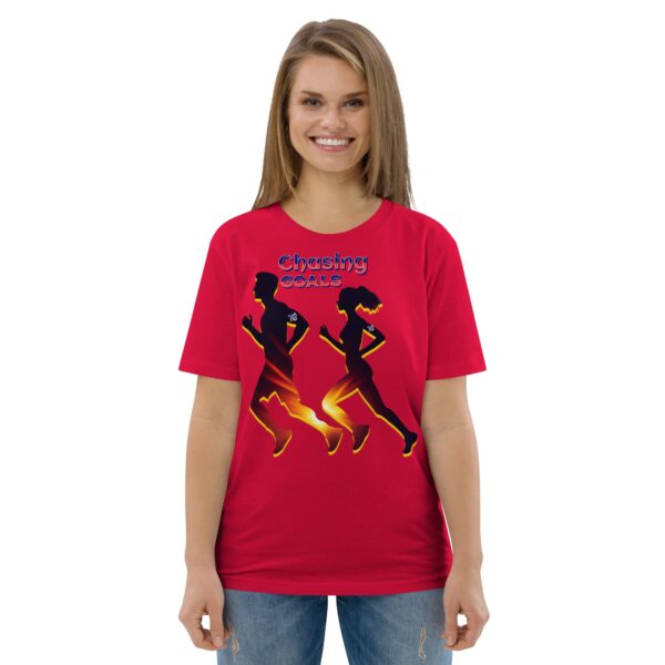 Chasing Goals Unisex Organic Cotton T-Shirt - Image 5