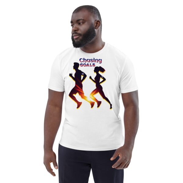 Chasing Goals Unisex Organic Cotton T-Shirt - Image 2