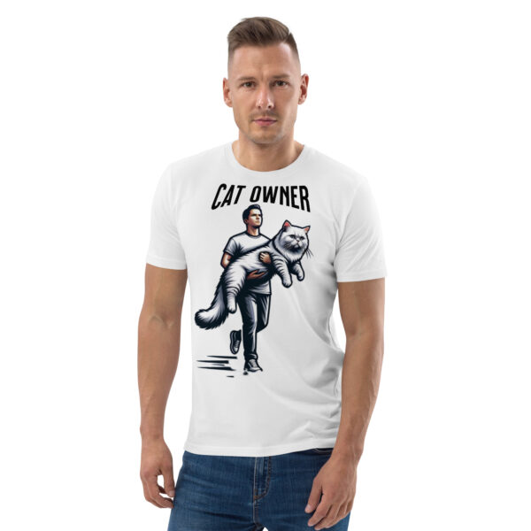 Cat Owner Unisex Organic Cotton T-Shirt - Image 10