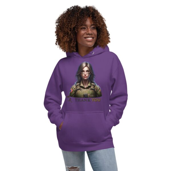 Thank You Unisex Hoodie - Female - Image 4