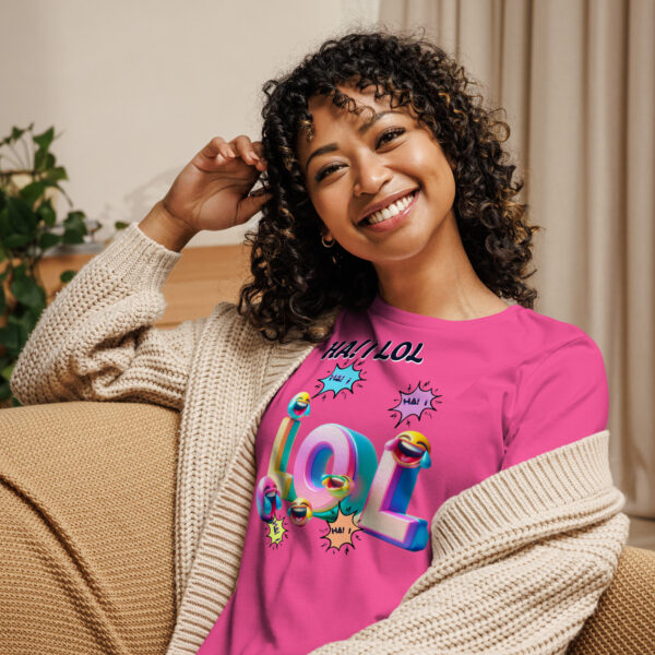 Ha! I LOL Women's Relaxed T-Shirt - Image 4