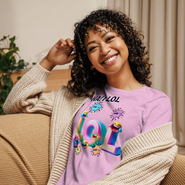 Ha! I LOL Women's Relaxed T-Shirt - Image 9