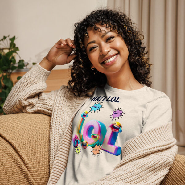 Ha! I LOL Women's Relaxed T-Shirt - Image 11