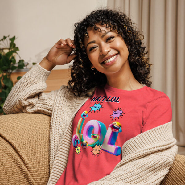 Ha! I LOL Women's Relaxed T-Shirt - Image 3