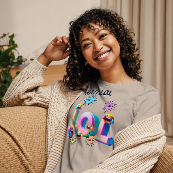 Ha! I LOL Women's Relaxed T-Shirt - Image 8
