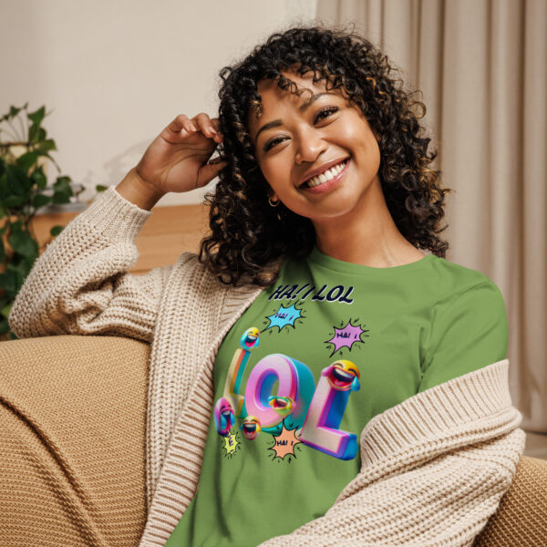 Ha! I LOL Women's Relaxed T-Shirt - Image 6