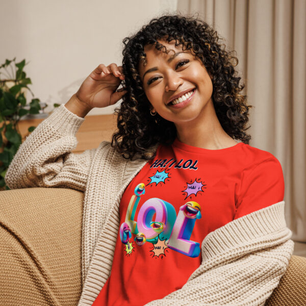 Ha! I LOL Women's Relaxed T-Shirt - Image 2