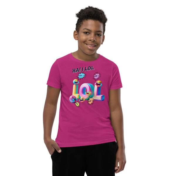 Ha!  I LOL Youth Short Sleeve T-Shirt - Image 4