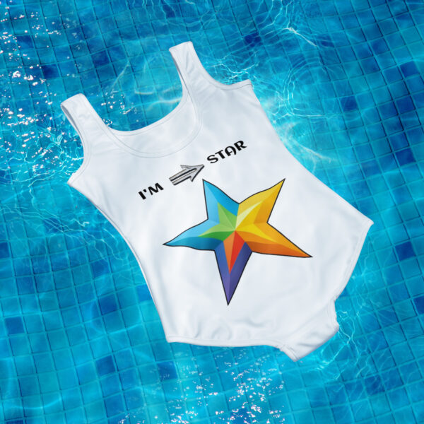 I'M Star Youth Swimsuit - White Thread - Image 2