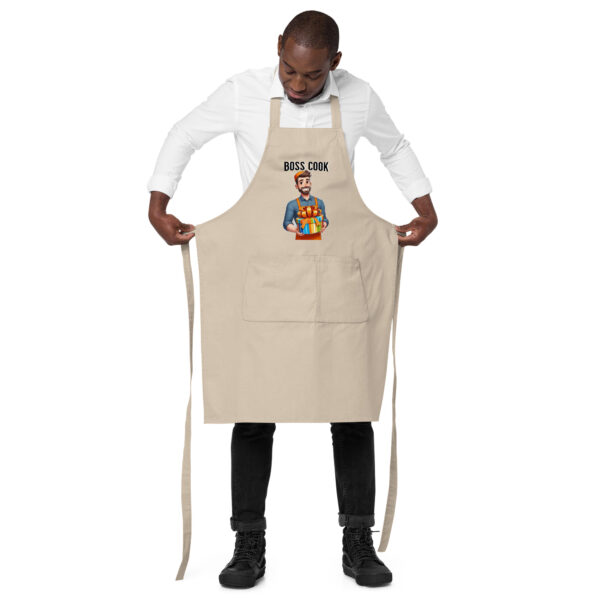 Boss Cook Organic Cotton Unisex Apron - Image 2