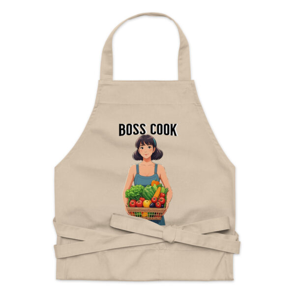Boss Cook Unisex Organic Cotton Apron - Image 2
