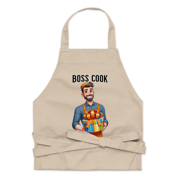 Boss Cook Organic Cotton Unisex Apron - Image 3