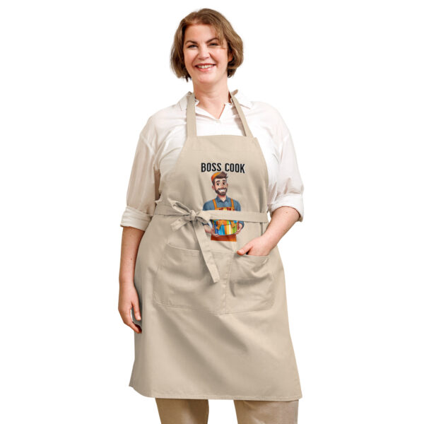 Boss Cook Organic Cotton Unisex Apron - Image 4