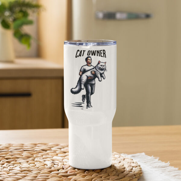 Cat Owner Travel Mug With A Handle