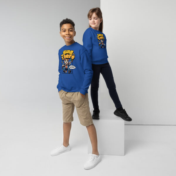 Hang In There Better Days Ahead Youth Crewneck Sweatshirt - Image 6