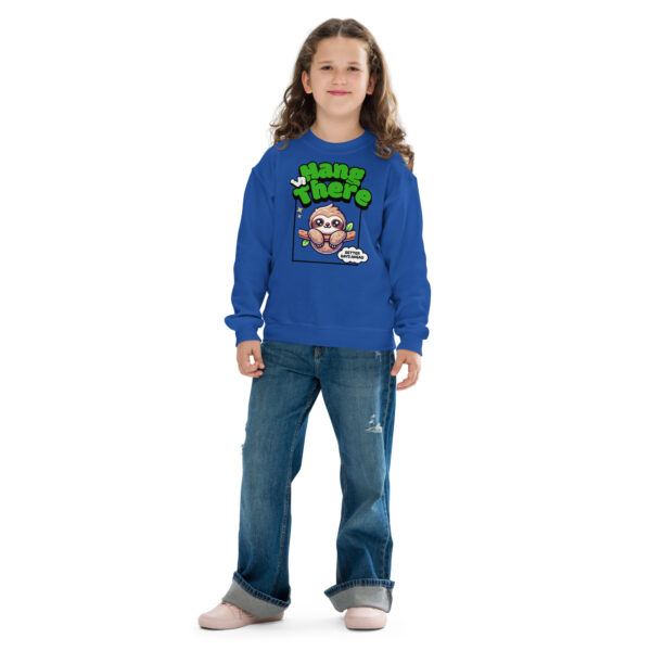 Hang In There - Better Days Ahead Youth Crewneck Sweatshirt - Image 4