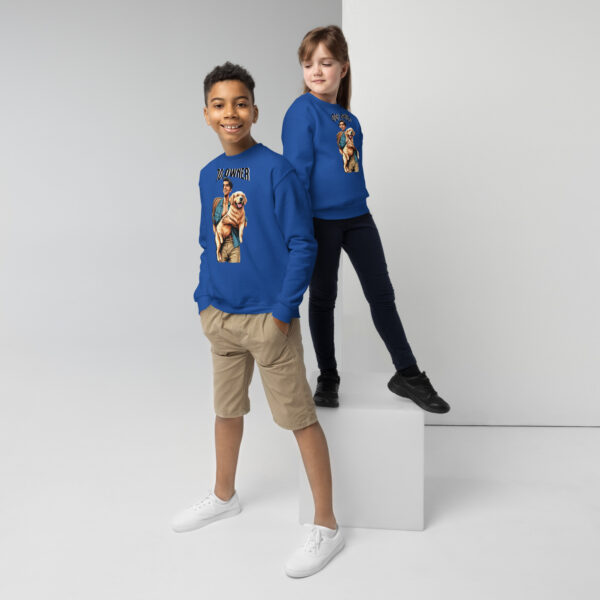 Dog Owner Youth Crewneck Sweatshirt - Image 5