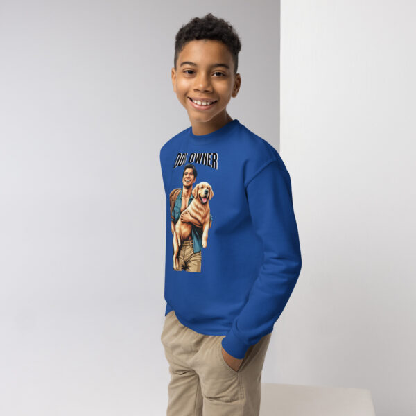 Dog Owner Youth Crewneck Sweatshirt - Image 2