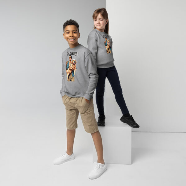 Dog Owner Youth Crewneck Sweatshirt - Image 6
