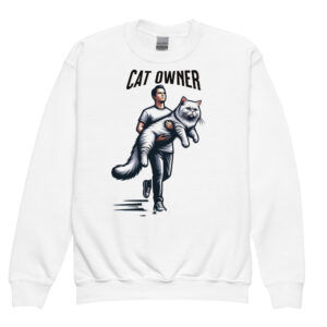 Cat Owner Youth Crewneck Sweatshirt