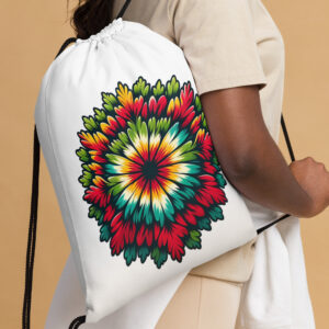 HandFlower Drawstring Bag