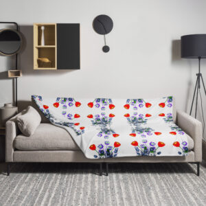 Tulips Flower Throw Blanket
