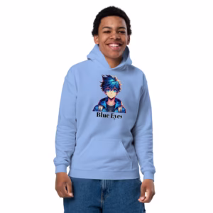 Blue Eyes Anime Youth Hoodie